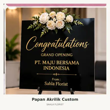 Papan Bunga Akrilik Blimbing